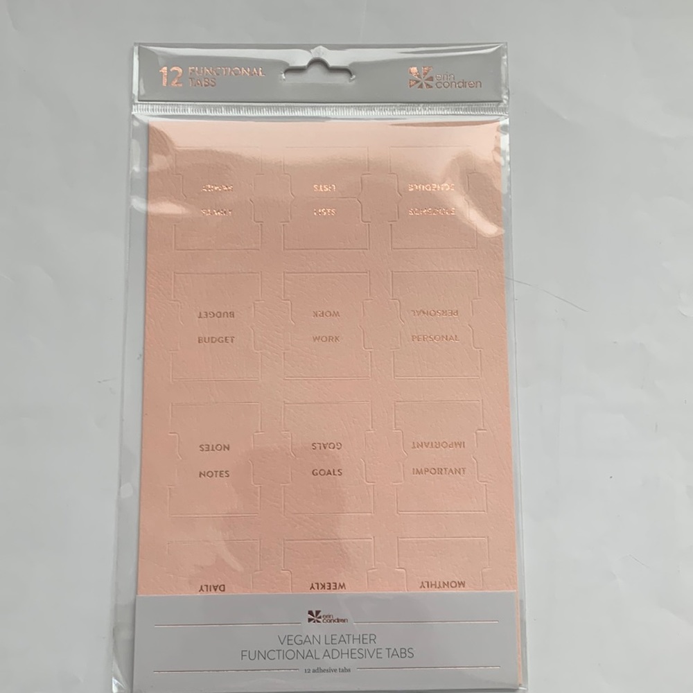 Erin Condren functional tabs 12pk
